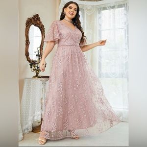 Floral embroidered dress